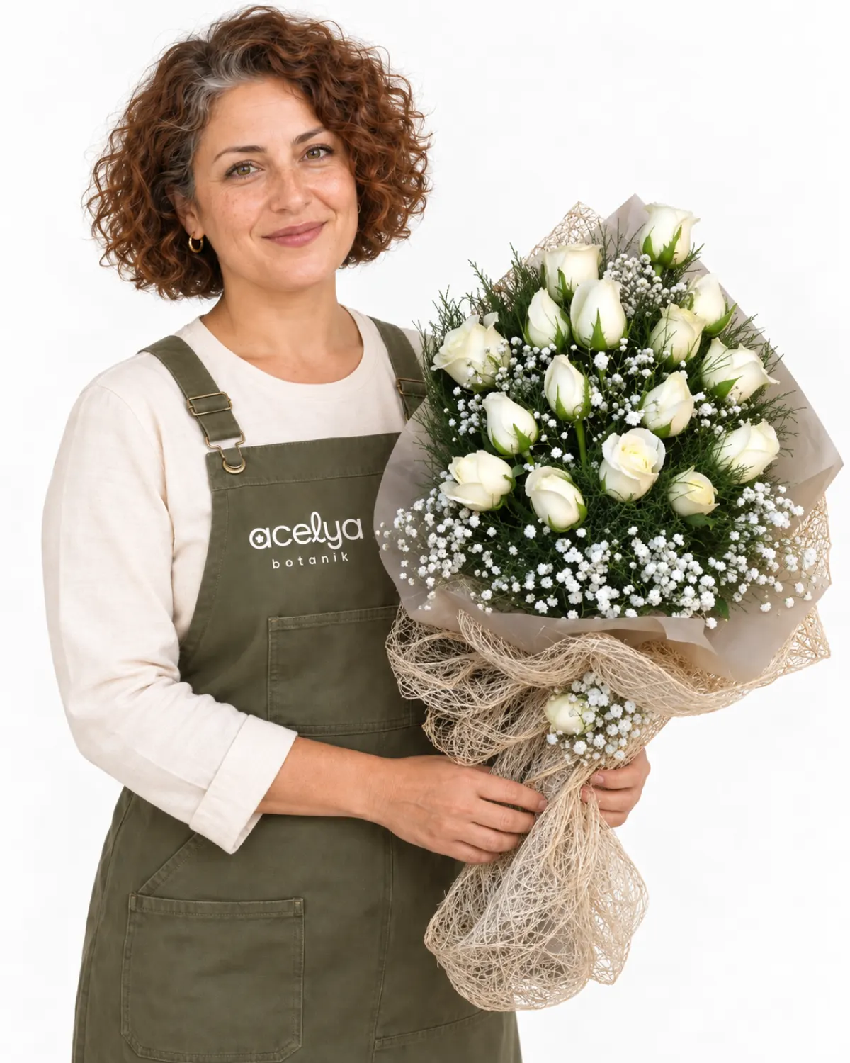 Beyaz Gül Buketi 1