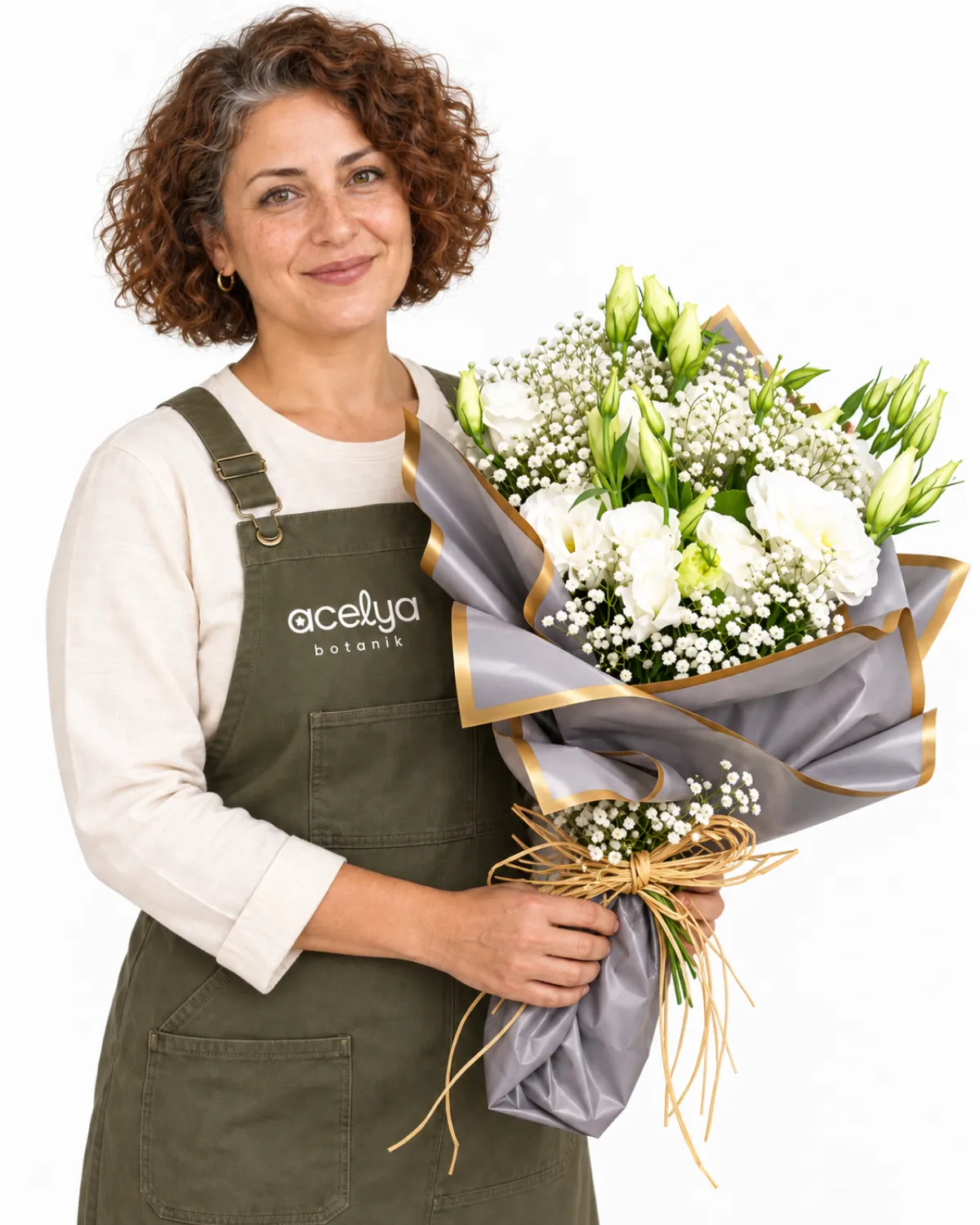 Beyaz Lisyanthus Buketi 1