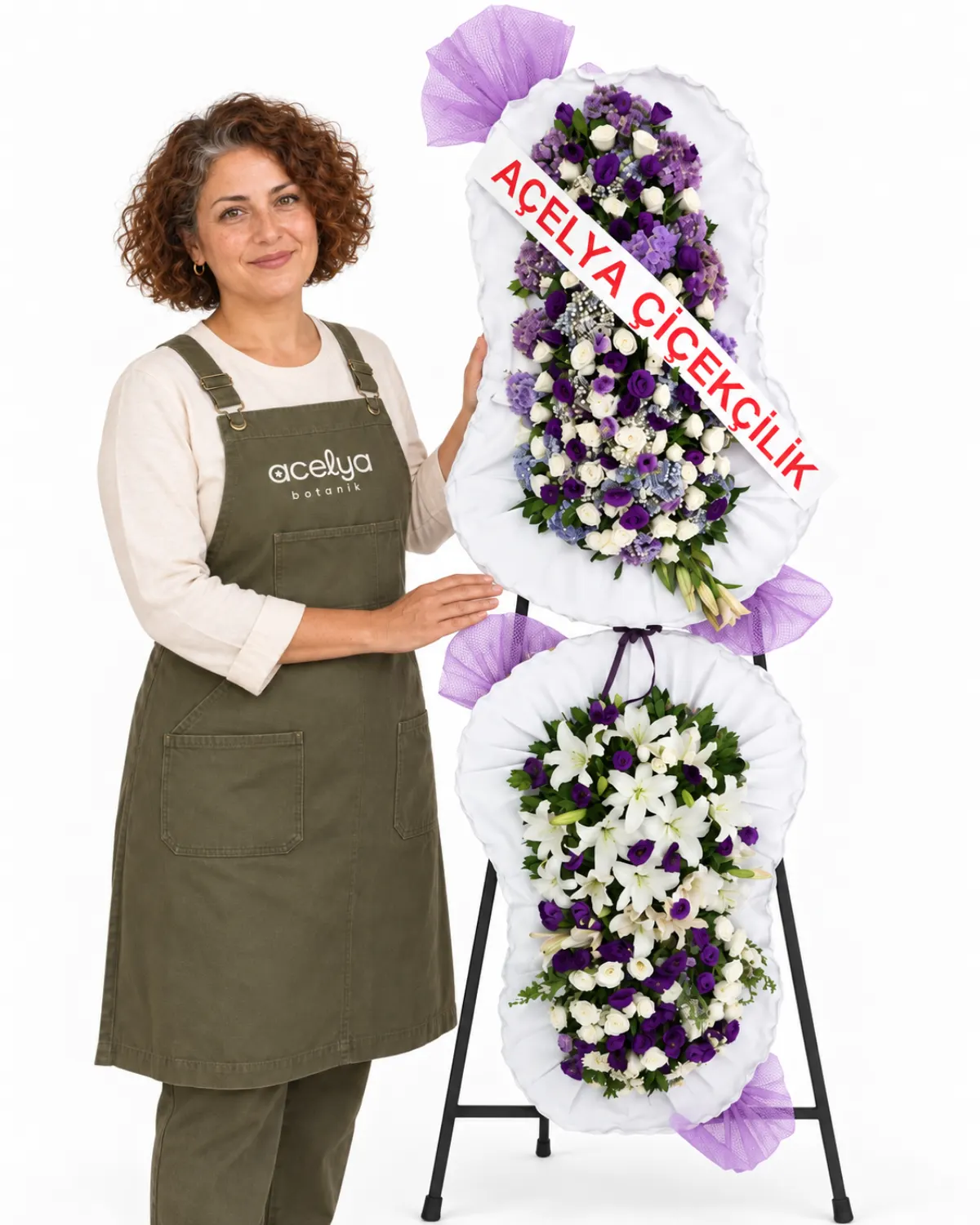 Düğün&amp;Açılış İçin Çift Katlı Çelenk 1