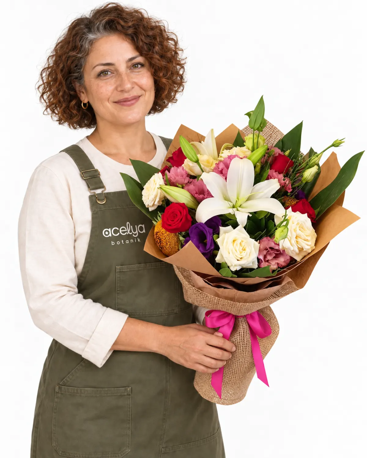 Lilyum, Lisyanthus, Gül Buketi 1