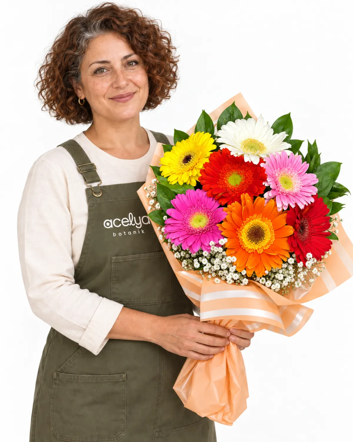 Rengarenk Gerbera Buketi 1